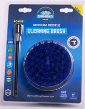 Load image into Gallery viewer, Diamond Shine 4 Inch Medium Drill Brush with 6 Inch Extension - Power Scrubber for Versatile Cleaning - Ideal for Bathroom, Car, Grout, Carpet, Floor, Tub, Shower, Tile, Corners, and Kitchen - Includes 6&quot; Extension for Extended Reach