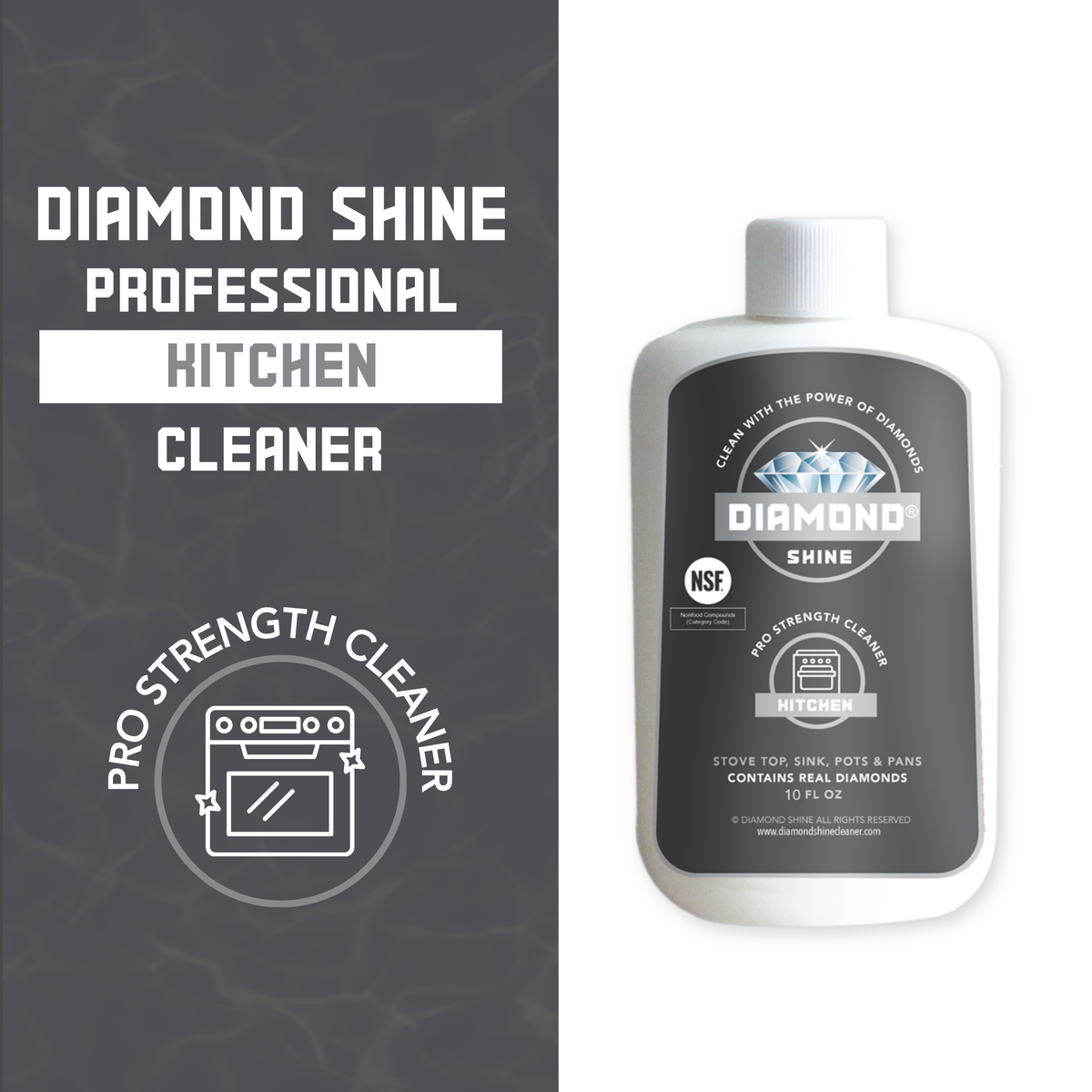 Kitchen Cleaner 10oz - Glass Cooktop Cleaner, Stainless Steel
