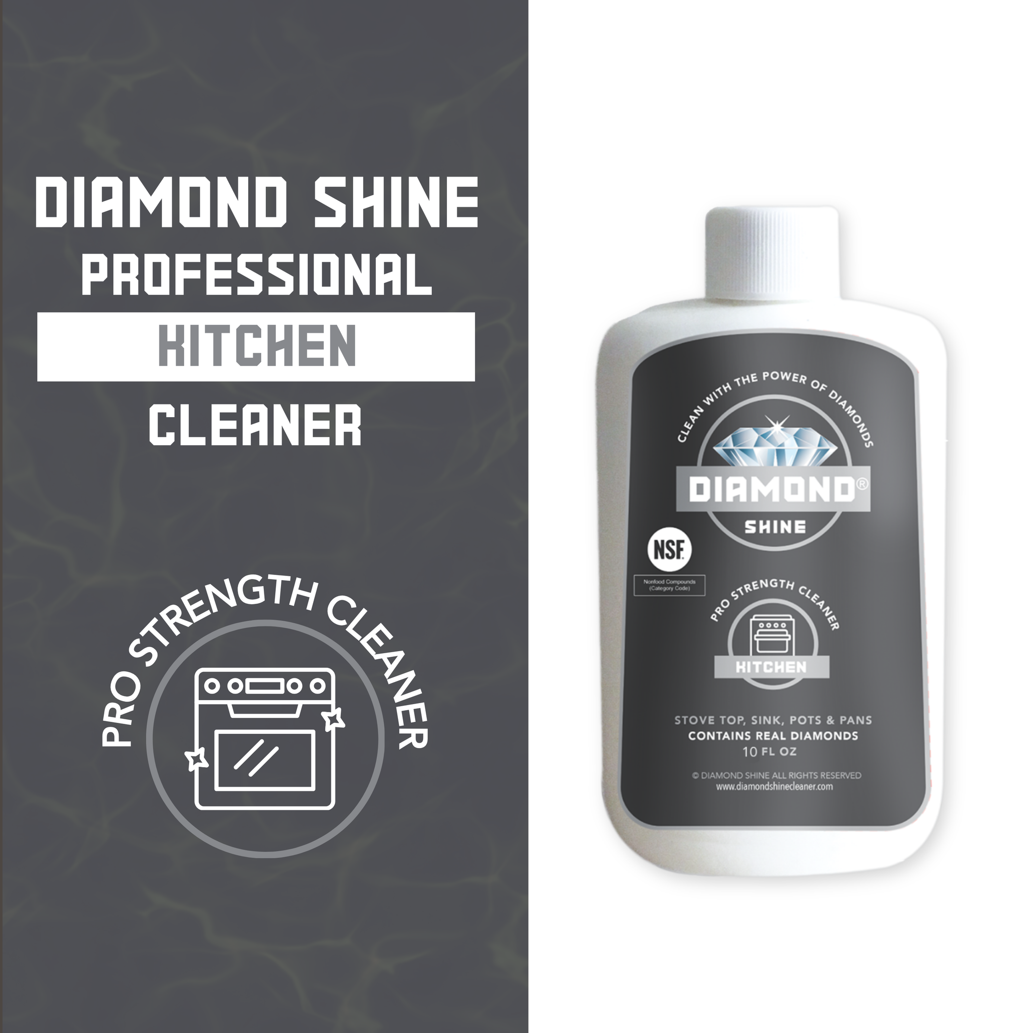 Kitchen Cleaner 10oz - Glass Cooktop Cleaner, Stainless Steel