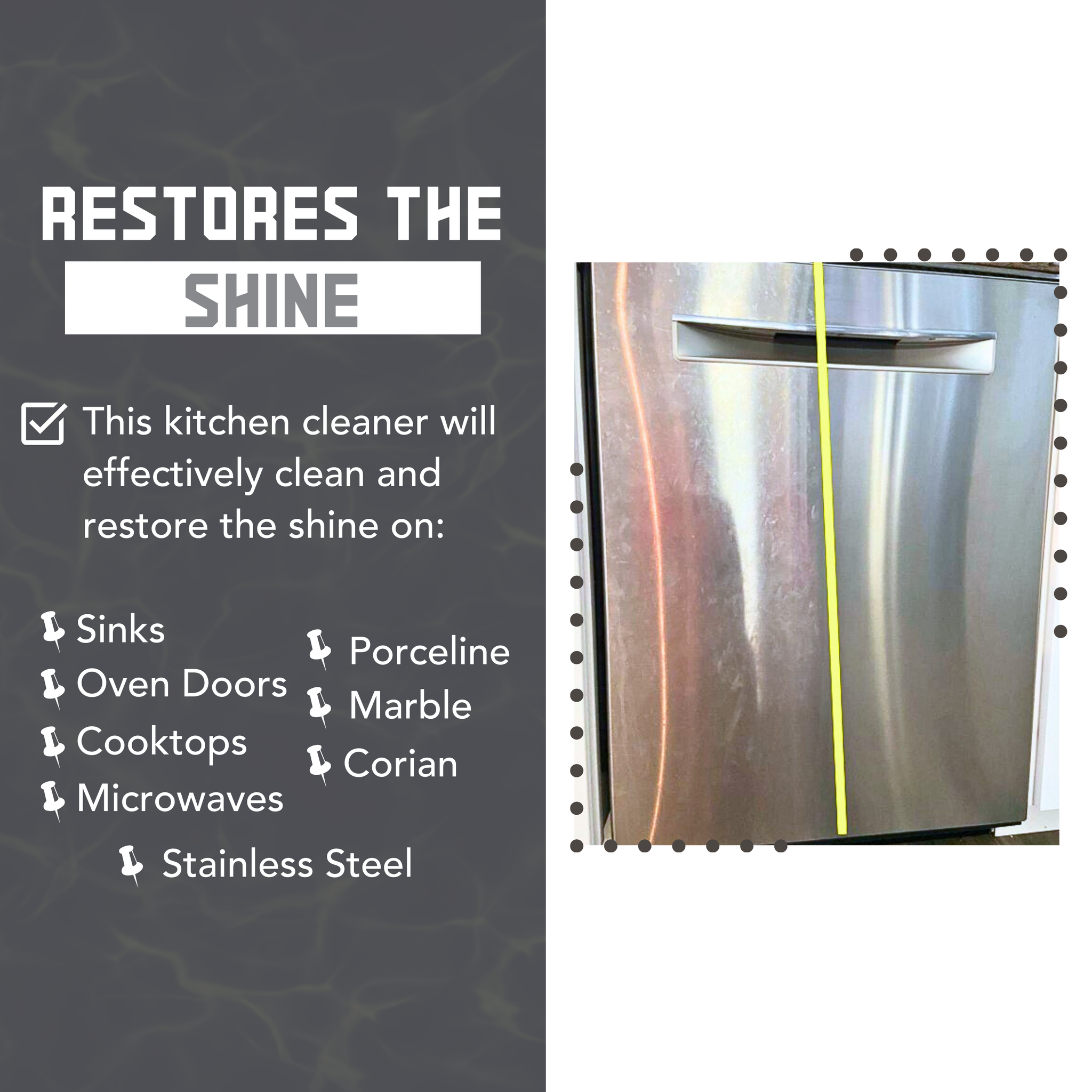 Kitchen Cleaner 10oz - Glass Cooktop Cleaner, Stainless Steel
