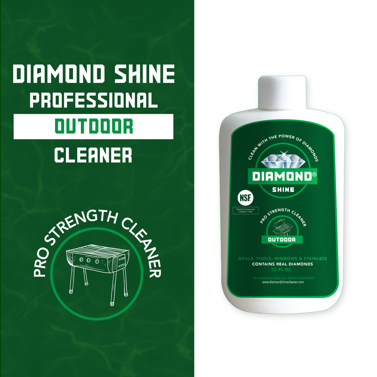 Diamond Shine BBQ Grill & Outdoor Cleaner 10oz - Remove Rust & Char
