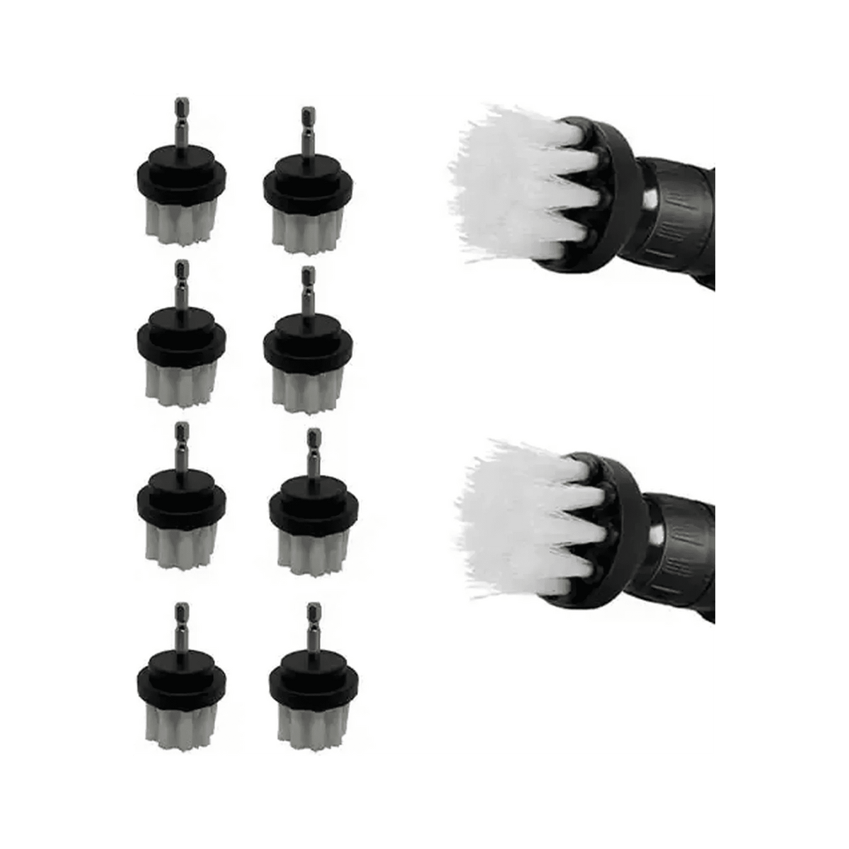 Diamond Shine Bulk 2" Drill Cleaning Brush Attachment, 10-Pack