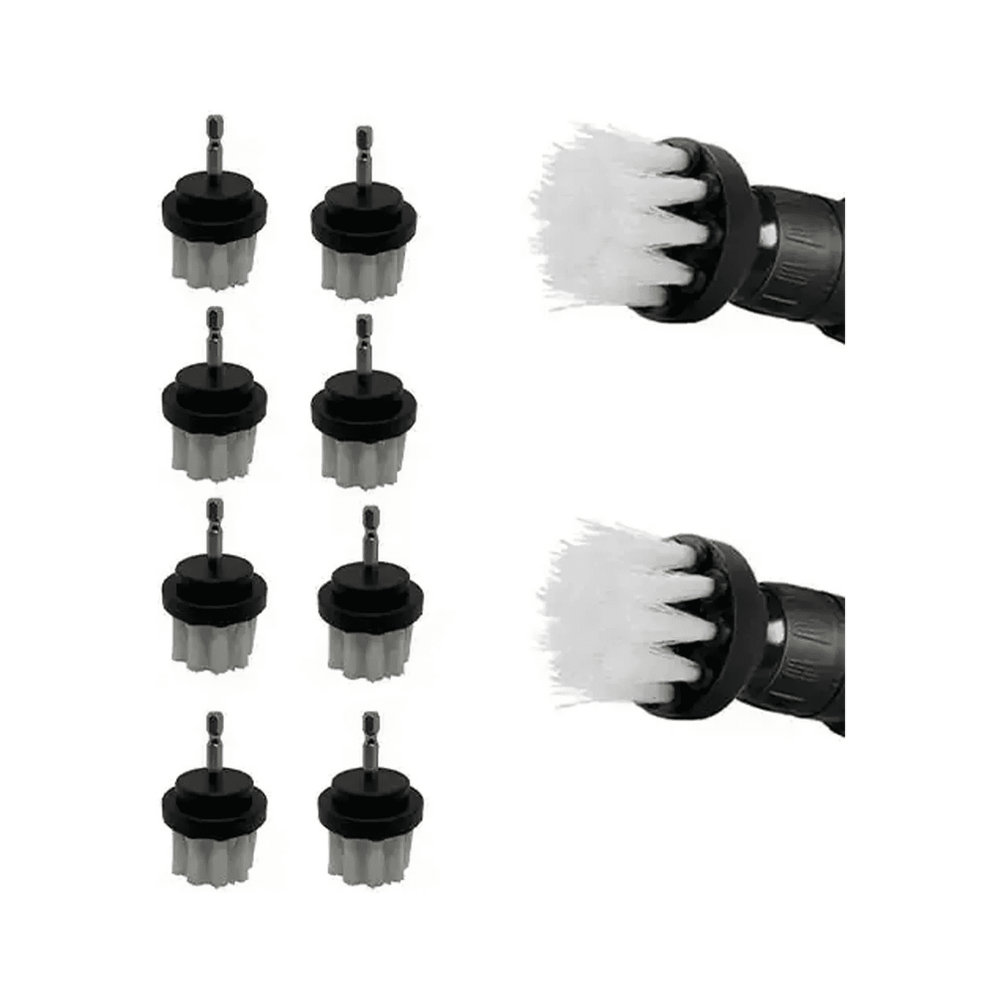 Diamond Shine Bulk 2" Drill Cleaning Brush Attachment, 10-Pack
