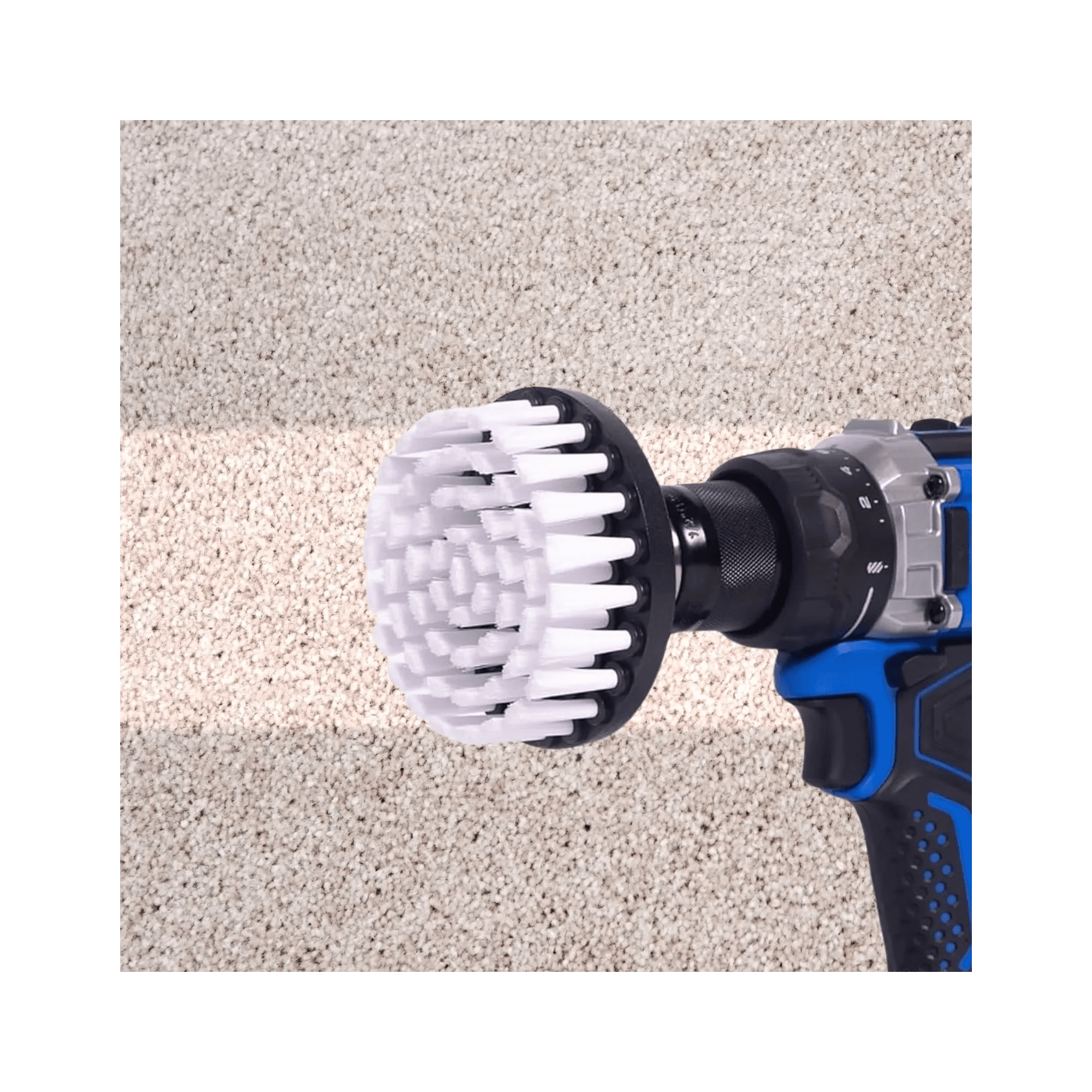 Diamond Shine Car Detailing Drill Brush & Microfiber Towel Set - Professional Grade Combo