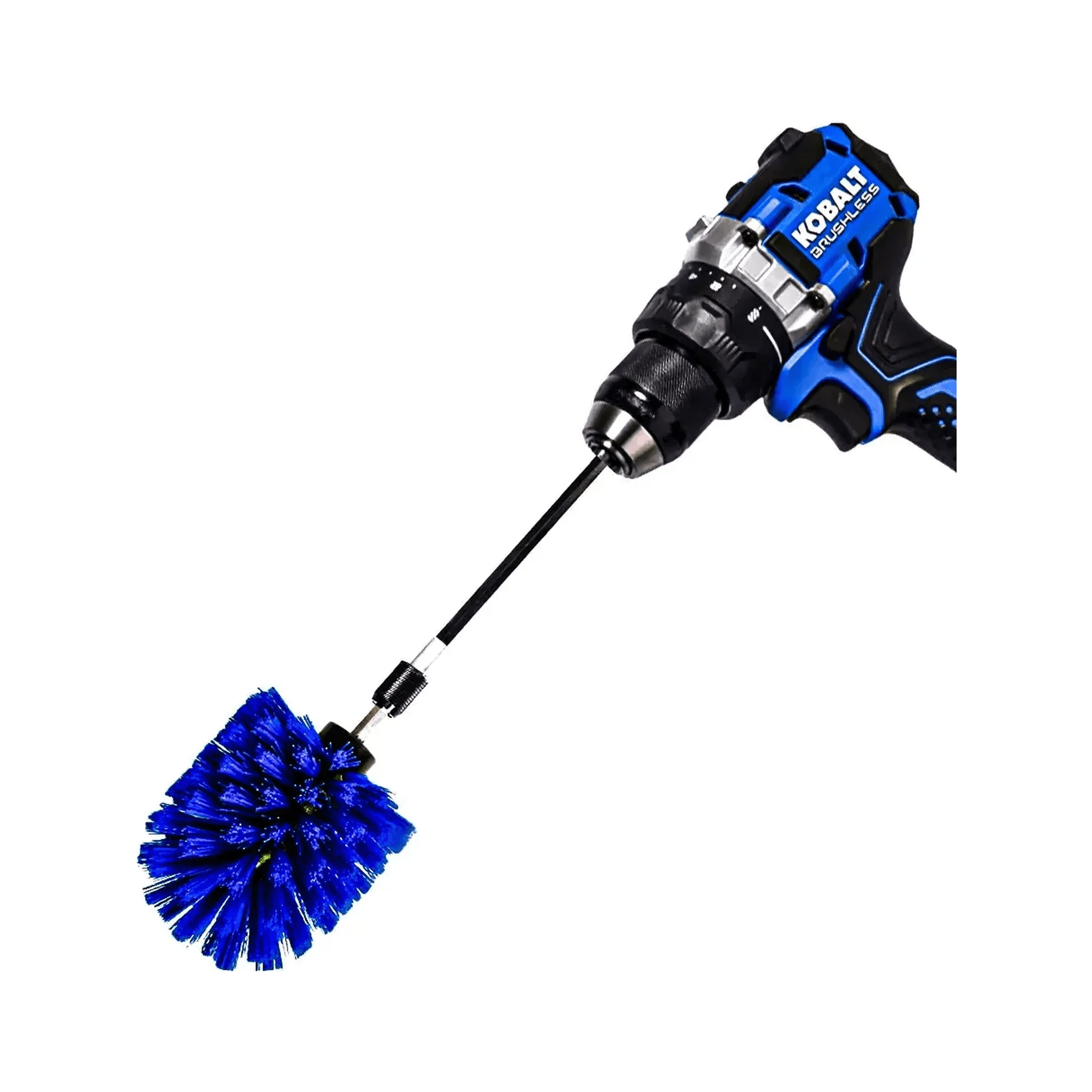 Diamond Shine 5-Piece Medium Bristle Drill Brush Cleaning Set – Power Scrubber Attachments for Tile, Grout, Sinks, Tubs, Carpets, and Outdoor Surfaces – Fits All Drills – Includes 6" Extension Rod