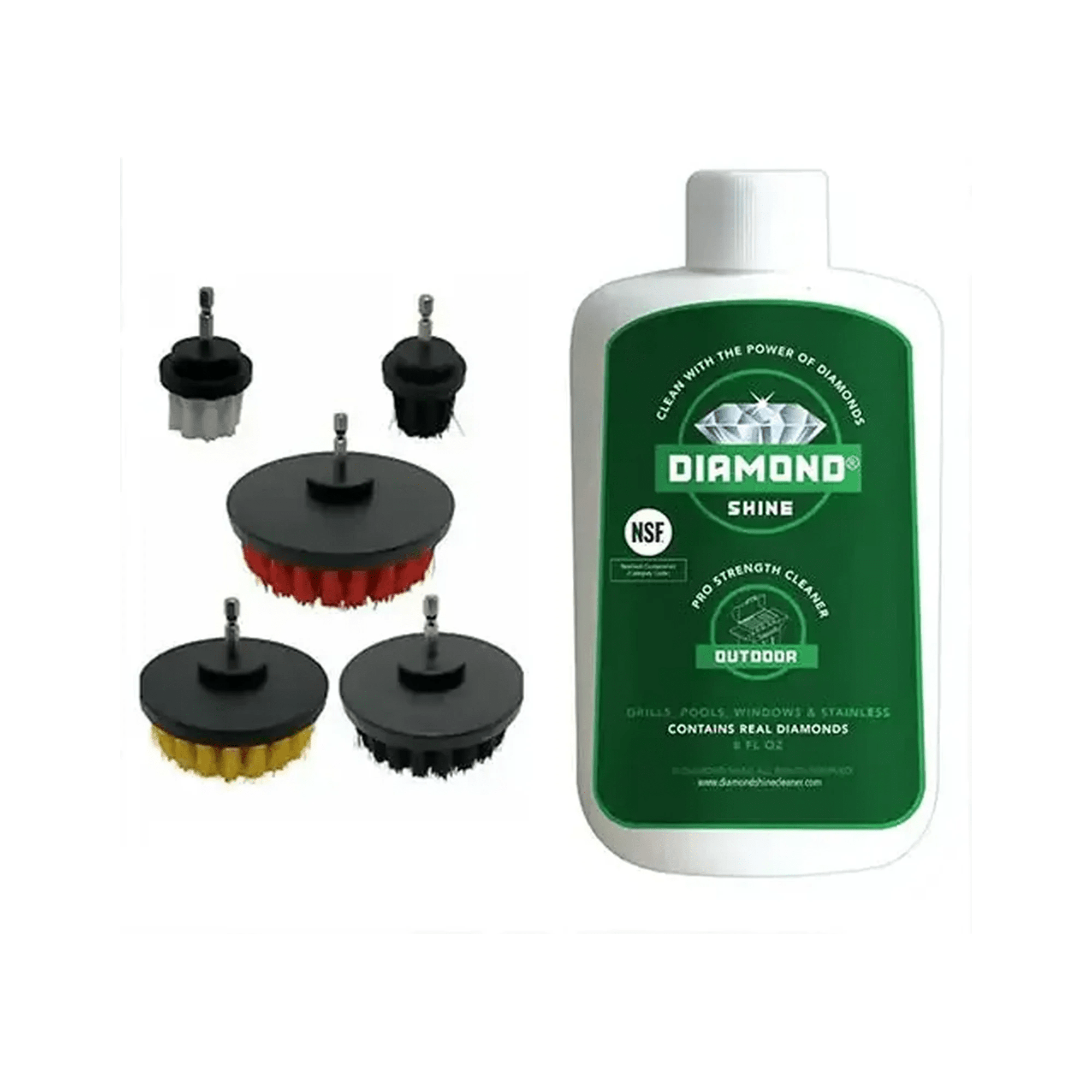 Diamond Shine 5-Piece Drill Brush Grill Cleaning Set