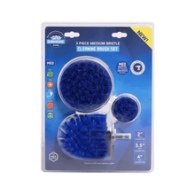 Diamond Shine Drill Brush Set – 3-Pack Medium Bristle Power Scrubber Attachments for All-Purpose Cleaning
