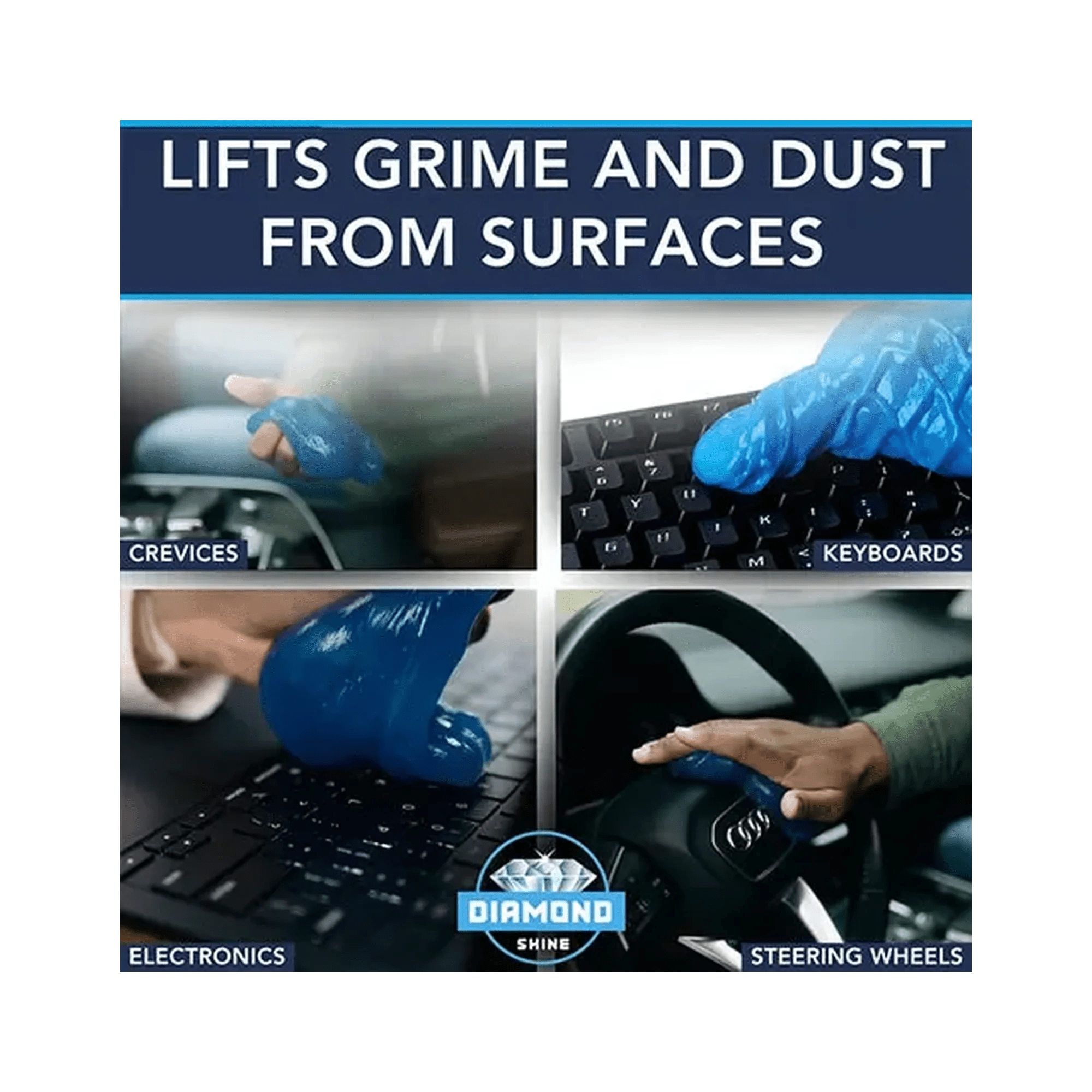 Diamond Shine Cleaning Gel - Car Detailing, Keyboard Cleaning