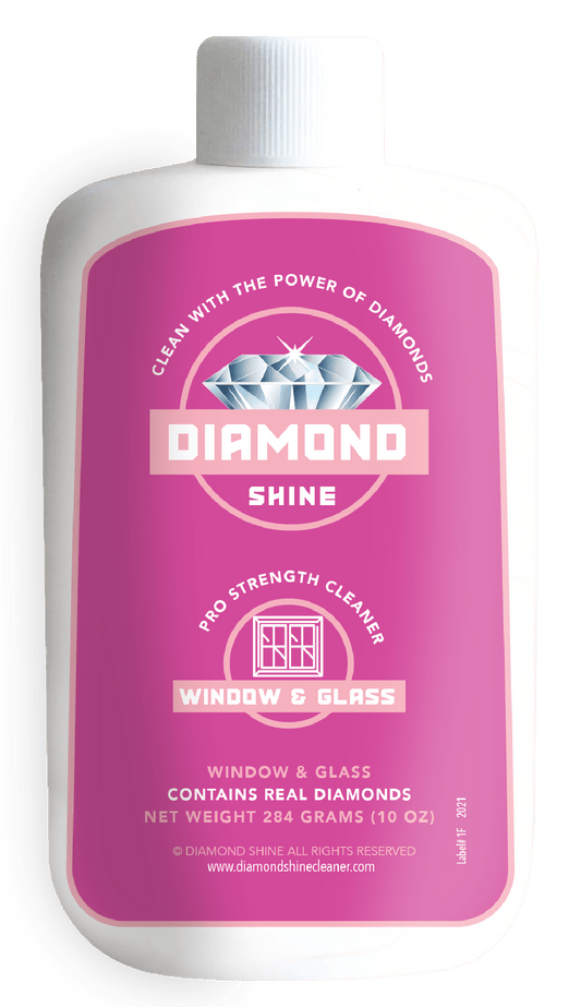 Diamond Shine Window and Glass Cleaner for spot-free glass