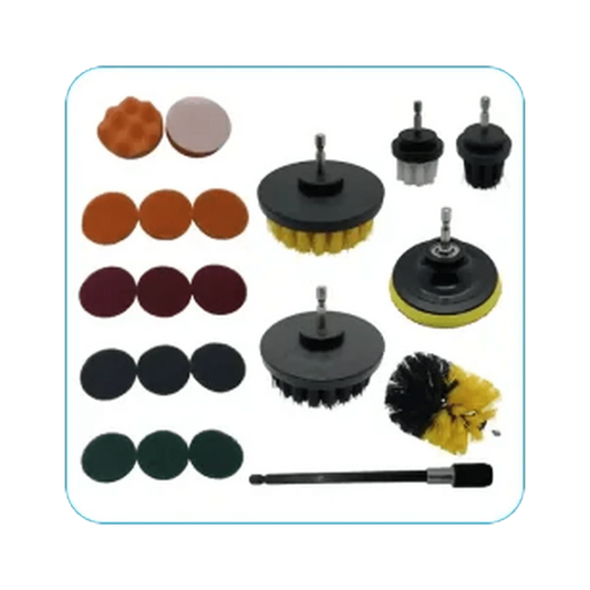 Diamond Shine drill brushes, scouring pads and sponges