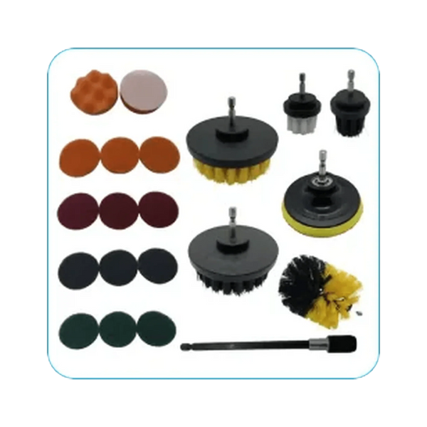 Diamond Shine drill brushes, scouring pads and sponges