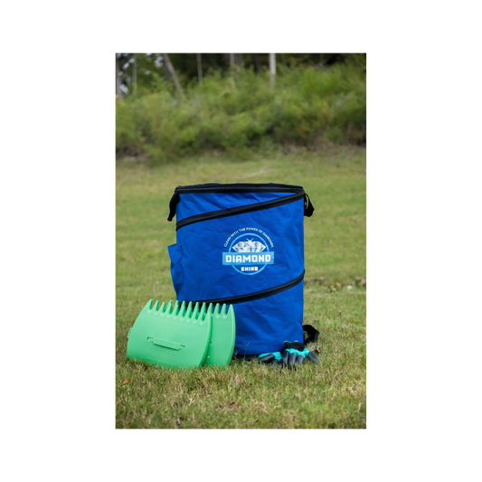 Diamond Shine 47-Gallon Collapsible Garden Bag – Heavy-Duty Reusable Yard Waste Container