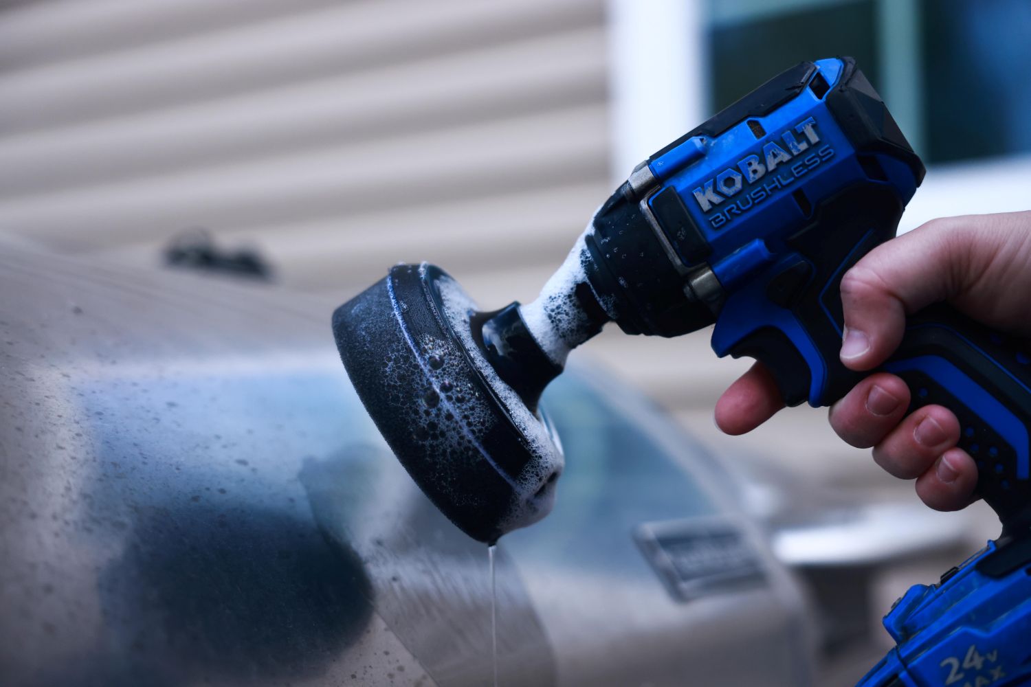 Diamond Shine 5-Piece Cleaning Scrub & Sponge Pad Set – 4” Drill Attachment Kit with Quick-Change Hex Shank – Power Scrubber Pads for Tile, Sinks, Floors, Bathrooms & Kitchen Surfaces – Hard Duty Cleaning Pads