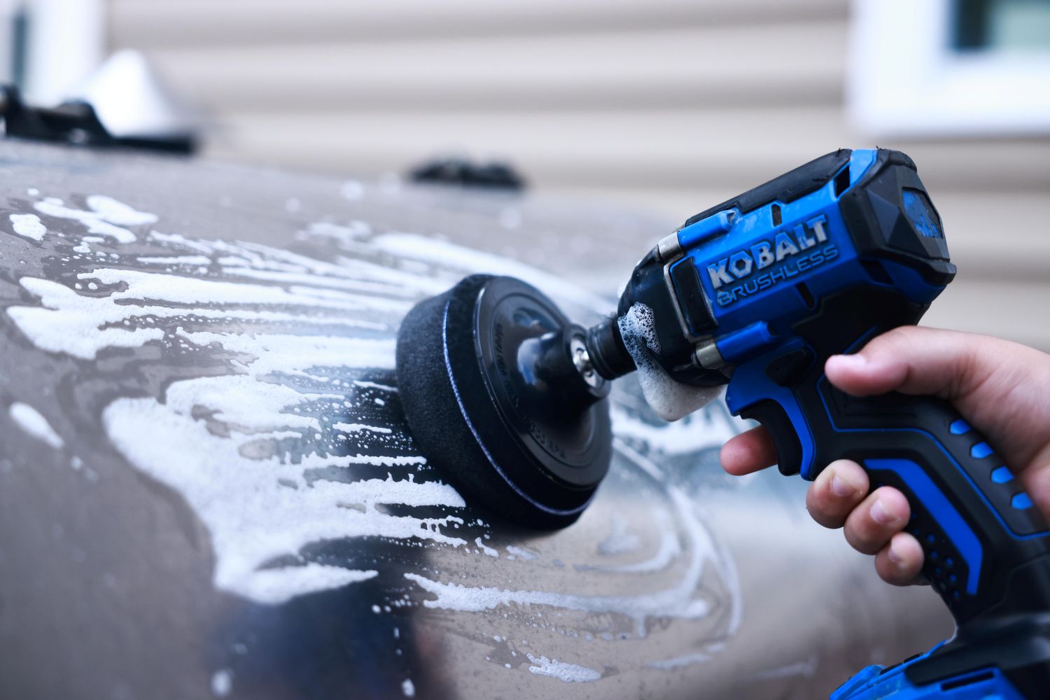 Diamond Shine 5-Piece Cleaning Scrub & Sponge Pad Set – 4” Drill Attachment Kit with Quick-Change Hex Shank – Power Scrubber Pads for Tile, Sinks, Floors, Bathrooms & Kitchen Surfaces – Hard Duty Cleaning Pads