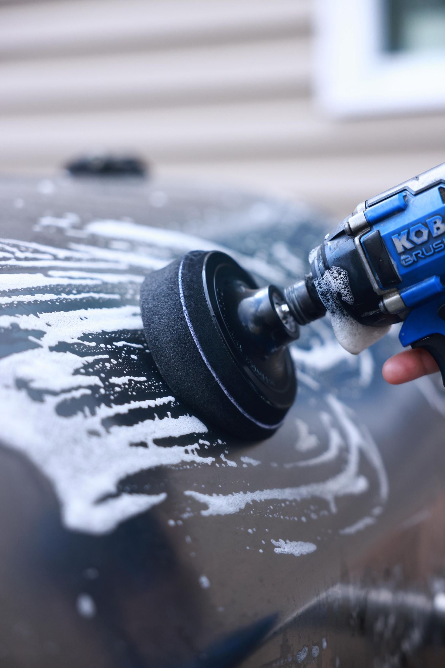 Diamond Shine 5-Piece Cleaning Scrub & Sponge Pad Set – 4” Drill Attachment Kit with Quick-Change Hex Shank – Power Scrubber Pads for Tile, Sinks, Floors, Bathrooms & Kitchen Surfaces – Hard Duty Cleaning Pads