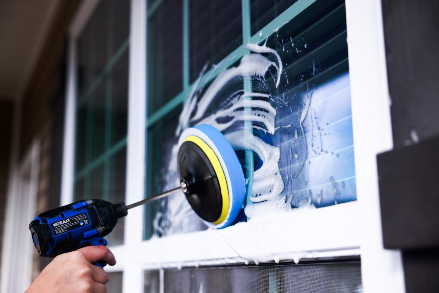 Diamond Shine 5-Piece Microfiber Drill Cleaning & Polishing Set – Drill-Powered Pads for Glass, Tile, Countertops & More