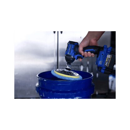 Diamond Shine 5-Piece Microfiber Drill Cleaning & Polishing Set – Drill-Powered Pads for Glass, Tile, Countertops & More