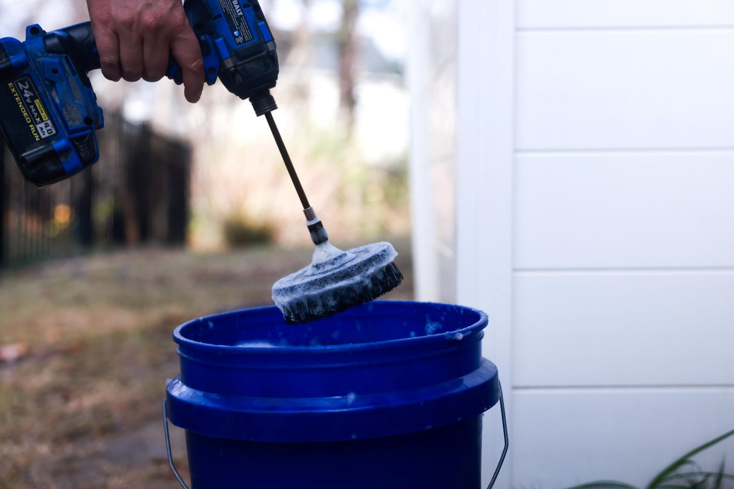 Diamond Shine 5-Piece Microfiber Drill Cleaning & Polishing Set – Drill-Powered Pads for Glass, Tile, Countertops & More