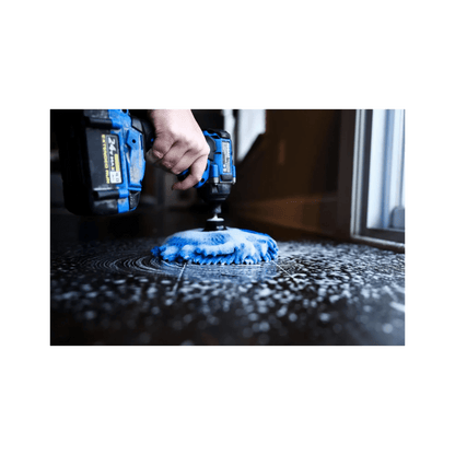 Diamond Shine 5-Piece Microfiber Drill Cleaning & Polishing Set – Drill-Powered Pads for Glass, Tile, Countertops & More