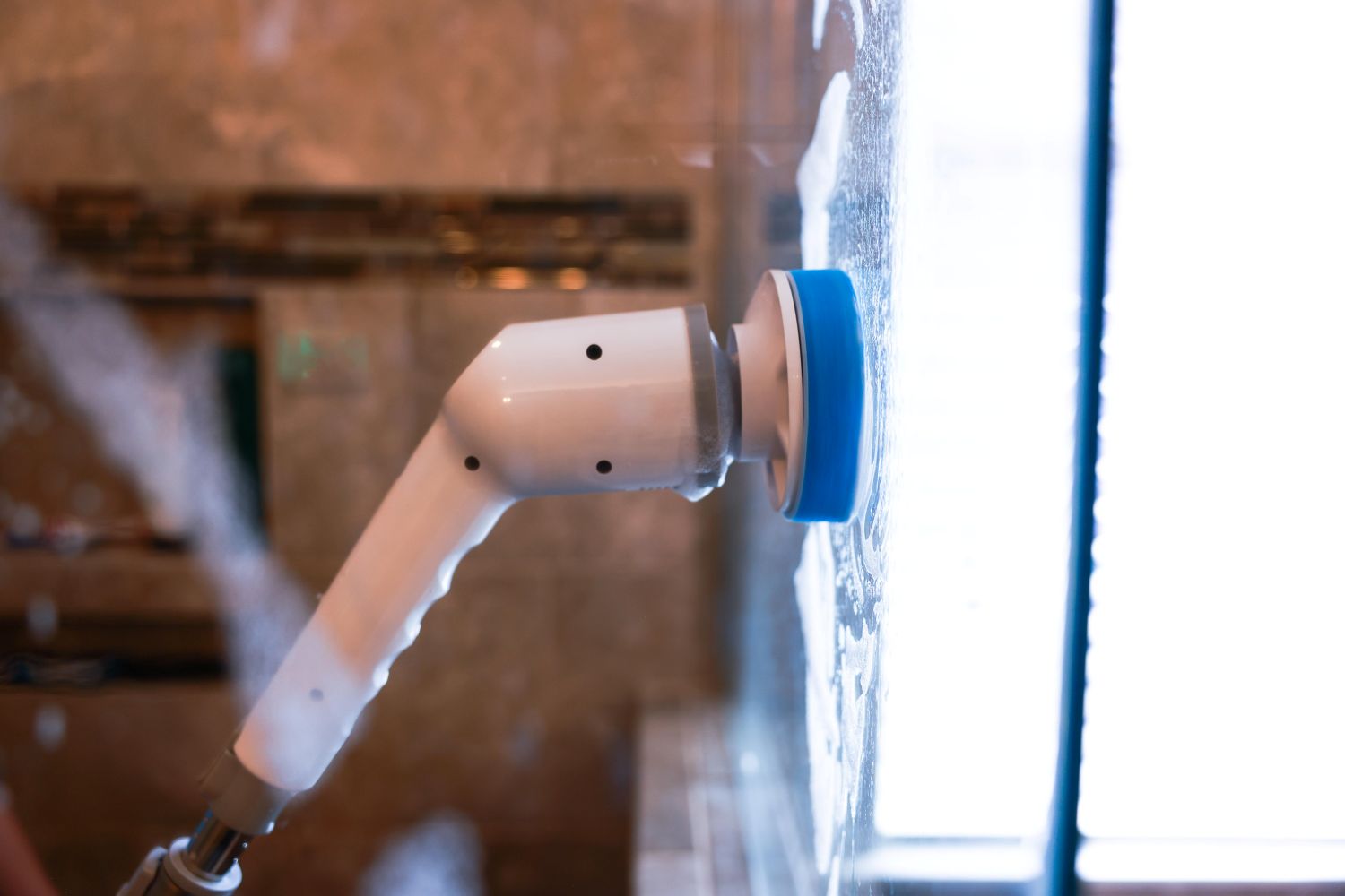 7-in-1 Rechargeable Electric Power Scrubber – Cordless Spin Scrubber for Bathroom, Tile, Grout, Tub, Shower & Kitchen Cleaning DSTB1