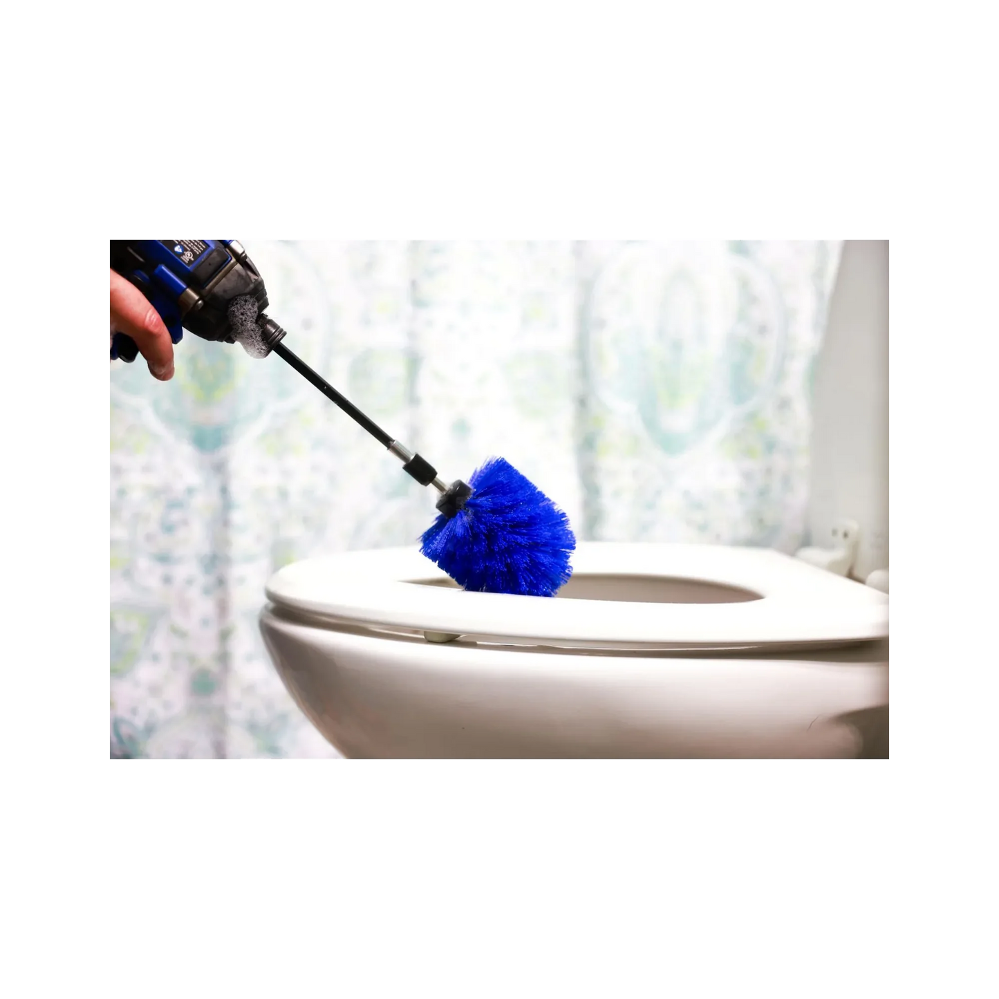 Diamond Shine 3.5" Corner Drill Brush & 6" Extension - Medium Bristle