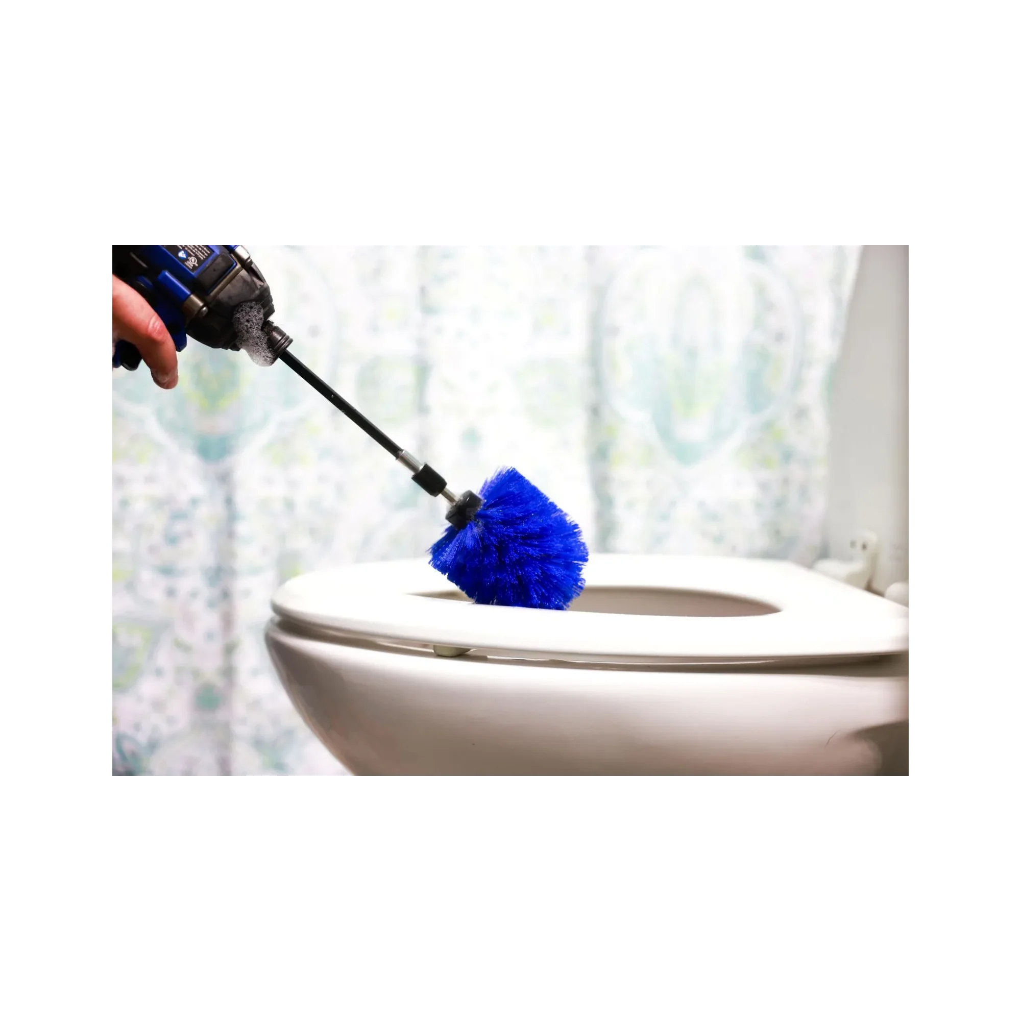 Diamond Shine 5-Piece Medium Bristle Drill Brush Cleaning Set – Power Scrubber Attachments for Tile, Grout, Sinks, Tubs, Carpets, and Outdoor Surfaces – Fits All Drills – Includes 6
