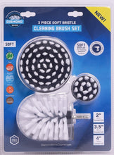 Cargar imagen en el visor de la galería, Diamond Shine Drill Brush Set - 3-Pack Soft Bristle for Cleaning - Quality Polypropylene and Nylon Brushes - Fits Corded/Cordless Drills