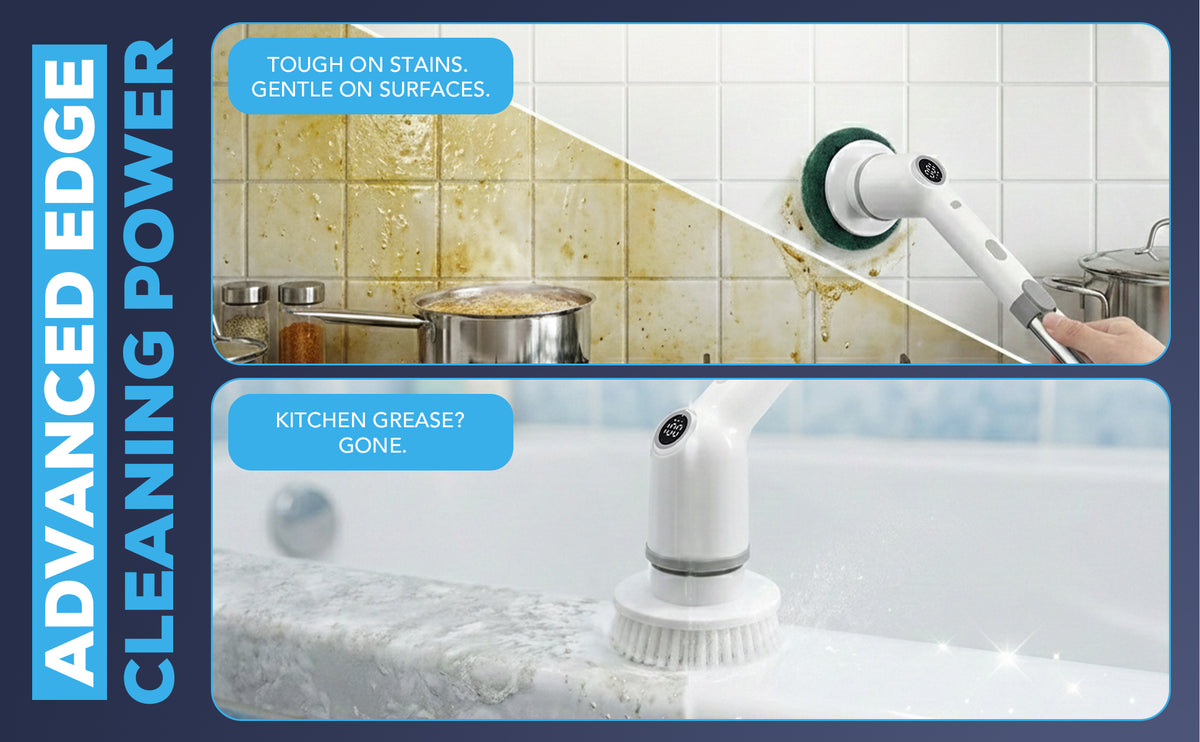 Diamond Shine #1 7-in-1 Rechargeable Electric Power Scrubber – Cordless Spin Scrubber