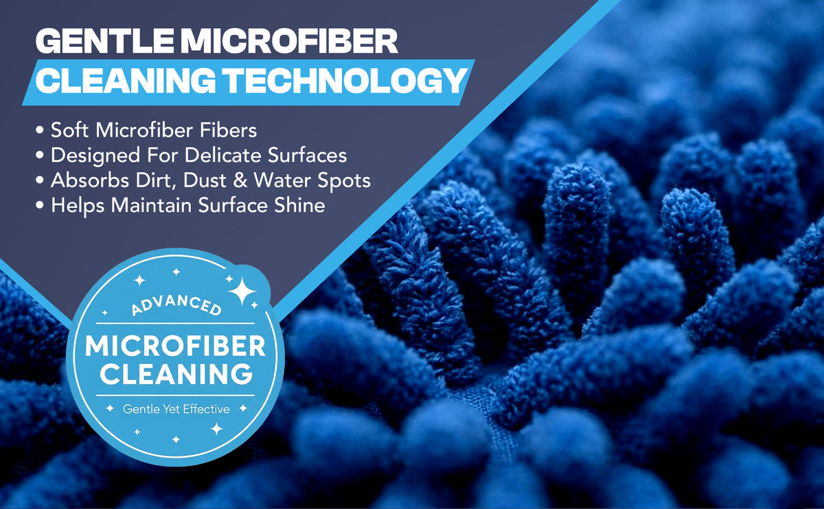 Diamond Shine 5-Piece Microfiber Drill Cleaning & Polishing Set – Drill-Powered Pads for Glass, Tile, Countertops & More
