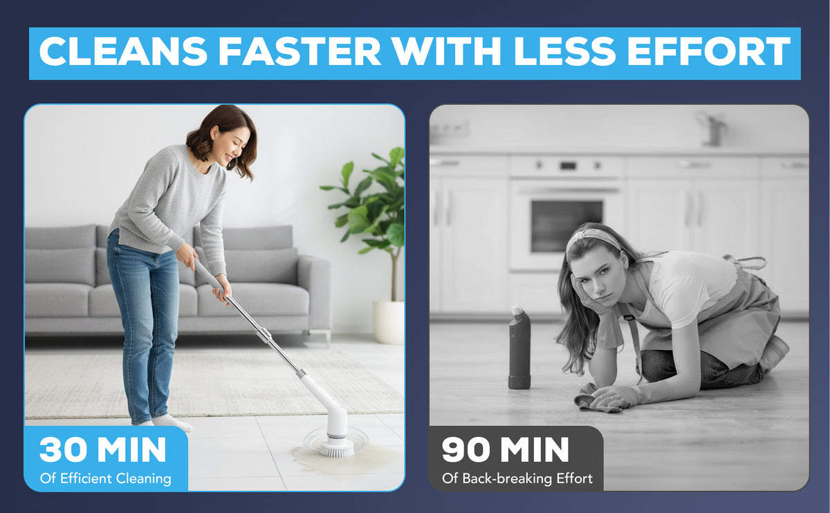 Diamond Shine #1 7-in-1 Rechargeable Electric Power Scrubber – Cordless Spin Scrubber