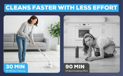 Diamond Shine #1 7-in-1 Rechargeable Electric Power Scrubber – Cordless Spin Scrubber
