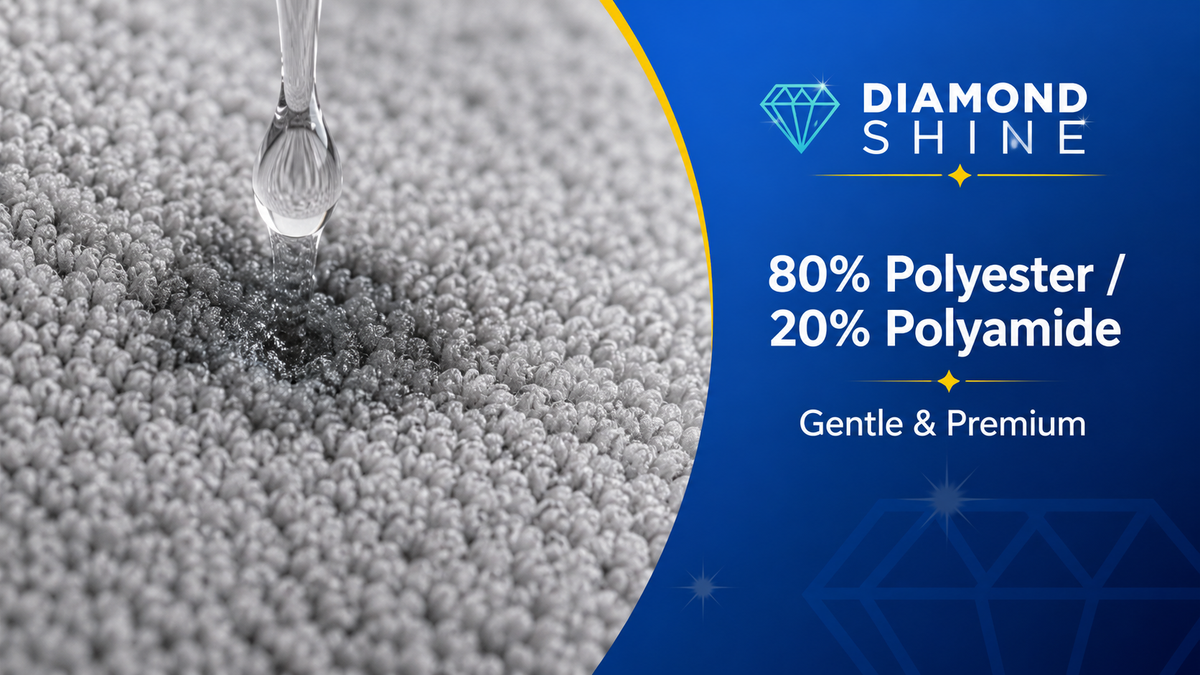Diamond Shine Tear-Away Microfiber Cleaning Towels – 40 Count, 12" x 12"