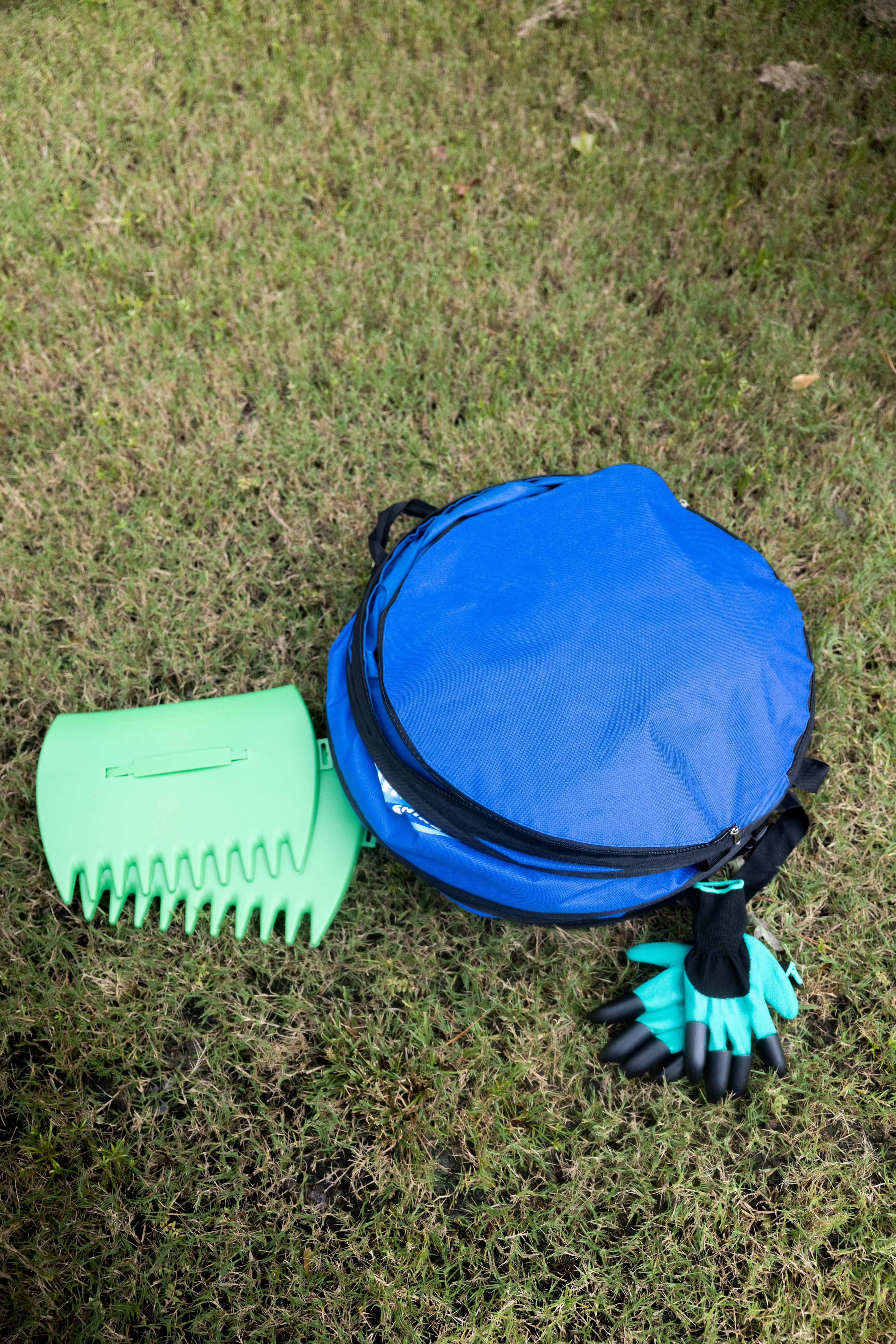 Diamond Shine Collapsible Garden Bag for Yard Waste, 47 Gallon Reusable Container Indoor & Outdoor Ultra With Durable Zipper & Handles