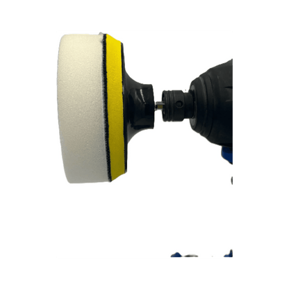Diamond Shine 4” Cleaning Kit – 5-Piece Power Drill Scouring & Sponge Pad Set with Quick-Change Hex Shank – Heavy-Duty Scrubber Pads for Tile, Sinks, Countertops, Showers & Smooth Surfaces