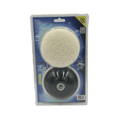 Diamond Shine 4” Cleaning Kit – 5-Piece Power Drill Scouring & Sponge Pad Set with Quick-Change Hex Shank – Heavy-Duty Scrubber Pads for Tile, Sinks, Countertops, Showers & Smooth Surfaces