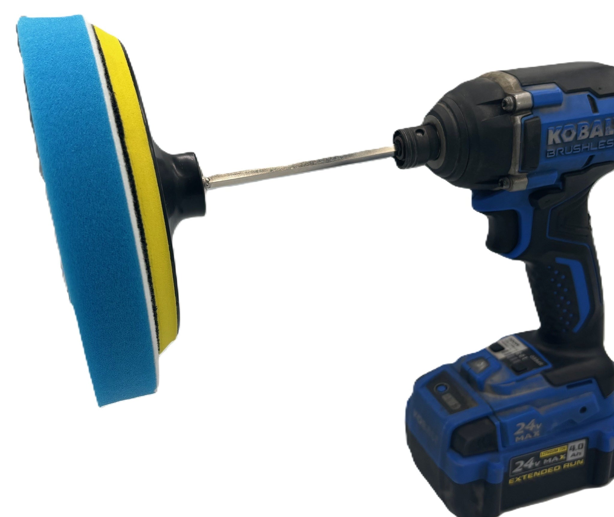 Diamond Shine 5-Piece Microfiber Drill Attachment Kit – 6” Polishing and Cleaning Pads for Glass, Stainless Steel, Drywall & Wood Floors – Power Drill Buffer Set with Extension Rod & Backer Pad