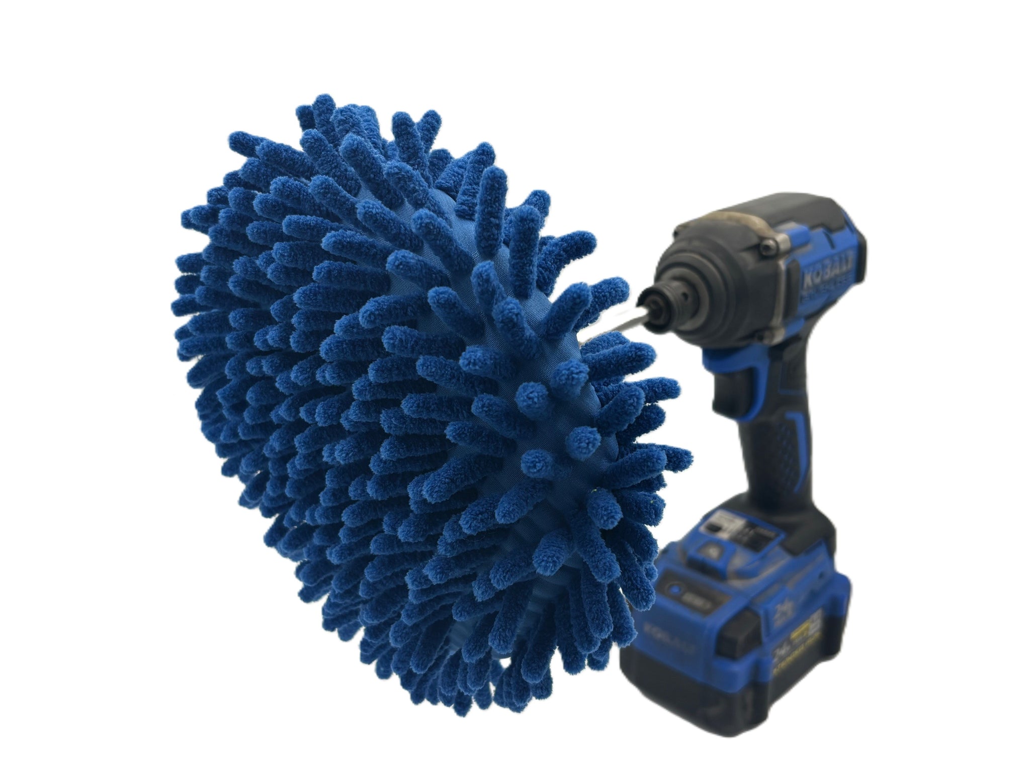 Diamond Shine 5-Piece Microfiber Drill Attachment Kit – 6” Polishing and Cleaning Pads for Glass, Stainless Steel, Drywall & Wood Floors – Power Drill Buffer Set with Extension Rod & Backer Pad