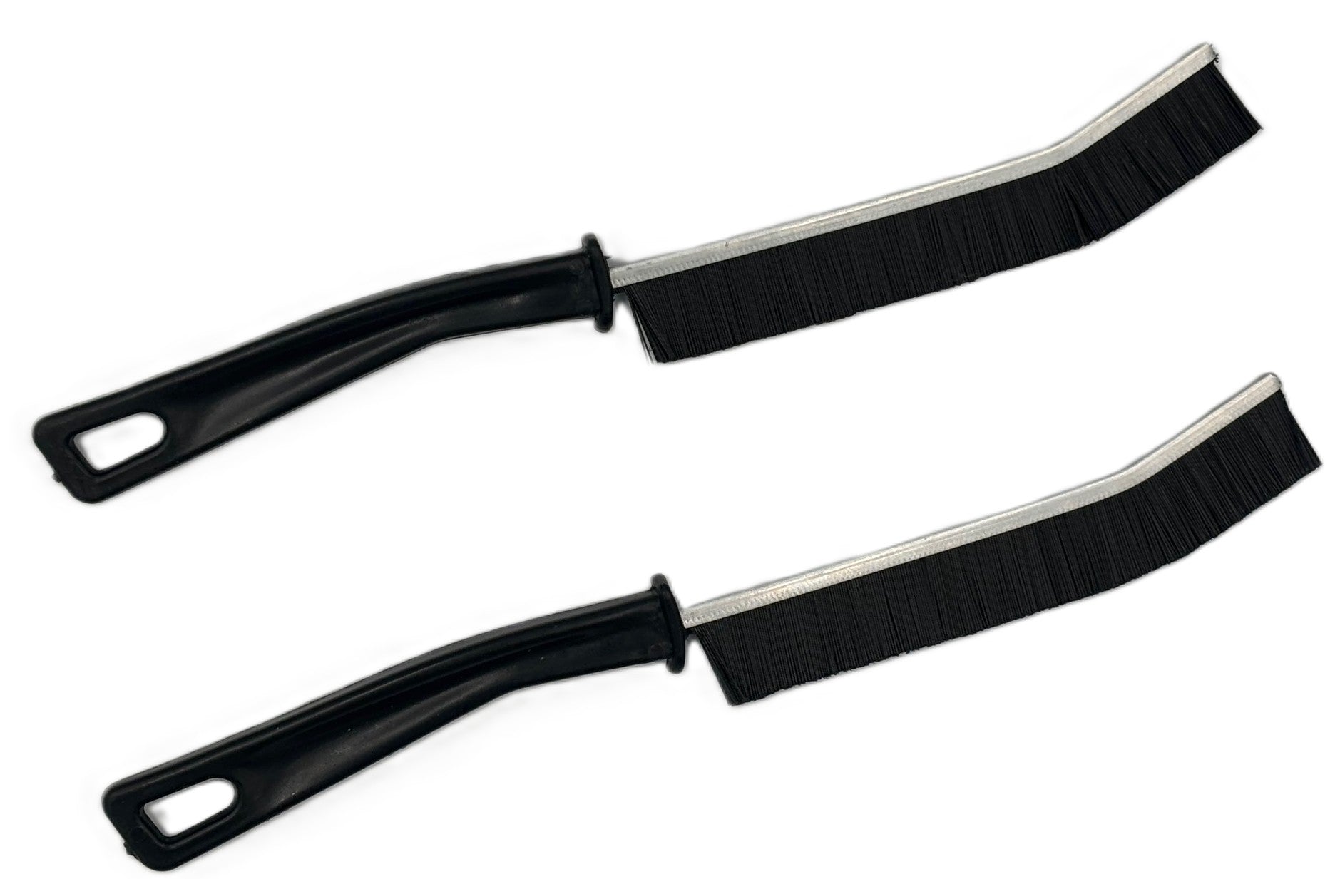 Diamond Shine 2-Piece Hard Bristle Crevice Cleaning Brush Set – Multi-Purpose Detail Scrub Brushes for Tile, Grout, Sinks, Toilets, Windows & Kitchen Surfaces – Flexible Bristles & Ergonomic Handle