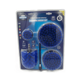 Diamond Shine 5-Piece Medium Bristle Drill Brush Cleaning Set – Power Scrubber Attachments for Tile, Grout, Sinks, Tubs, Carpets, and Outdoor Surfaces – Fits All Drills – Includes 6" Extension Rod