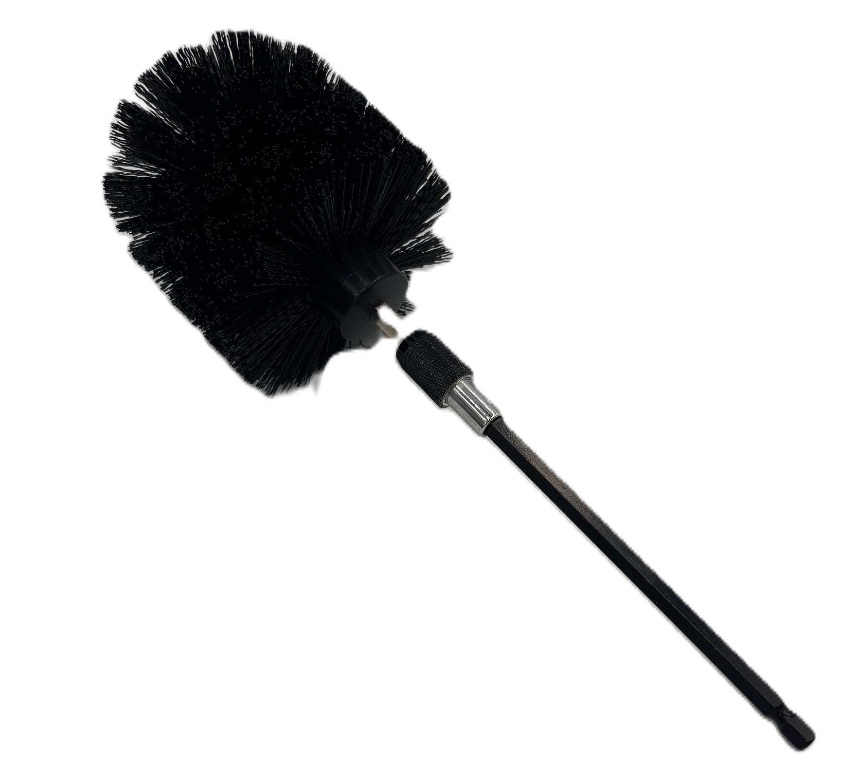 Diamond Shine 5-Piece Drill Brush Cleaning Set – Hard Bristles – Power Scrubber Attachments for Grout, Tile, Brick, Concrete, Sinks & More – Fits All Drills – Includes Extension Rod