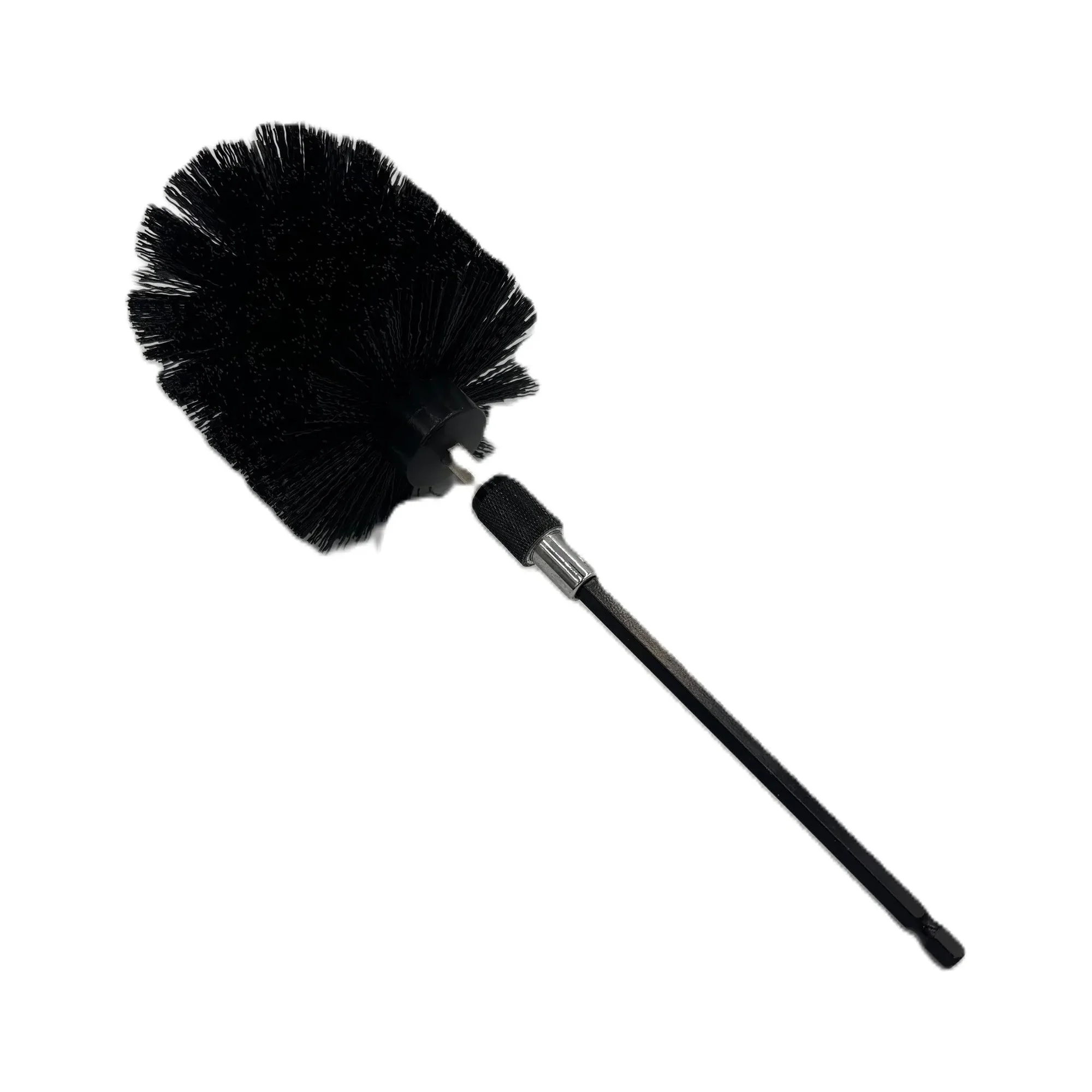 Diamond Shine 5-Piece Drill Brush Cleaning Set – Hard Bristles – Power Scrubber Attachments for Grout, Tile, Brick, Concrete, Sinks & More – Fits All Drills – Includes Extension Rod