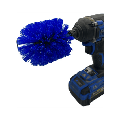 Diamond Shine 5-Piece Medium Bristle Drill Brush Cleaning Set – Power Scrubber Attachments for Tile, Grout, Sinks, Tubs, Carpets, and Outdoor Surfaces – Fits All Drills – Includes 6" Extension Rod