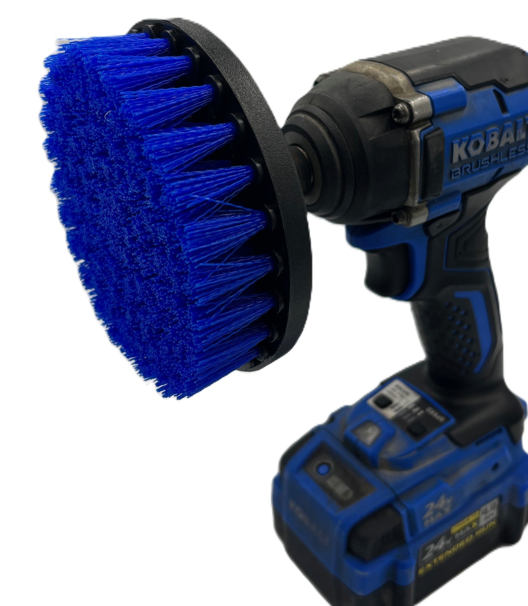 Diamond Shine 5-Piece Medium Bristle Drill Brush Cleaning Set – Power Scrubber Attachments for Tile, Grout, Sinks, Tubs, Carpets, and Outdoor Surfaces – Fits All Drills – Includes 6