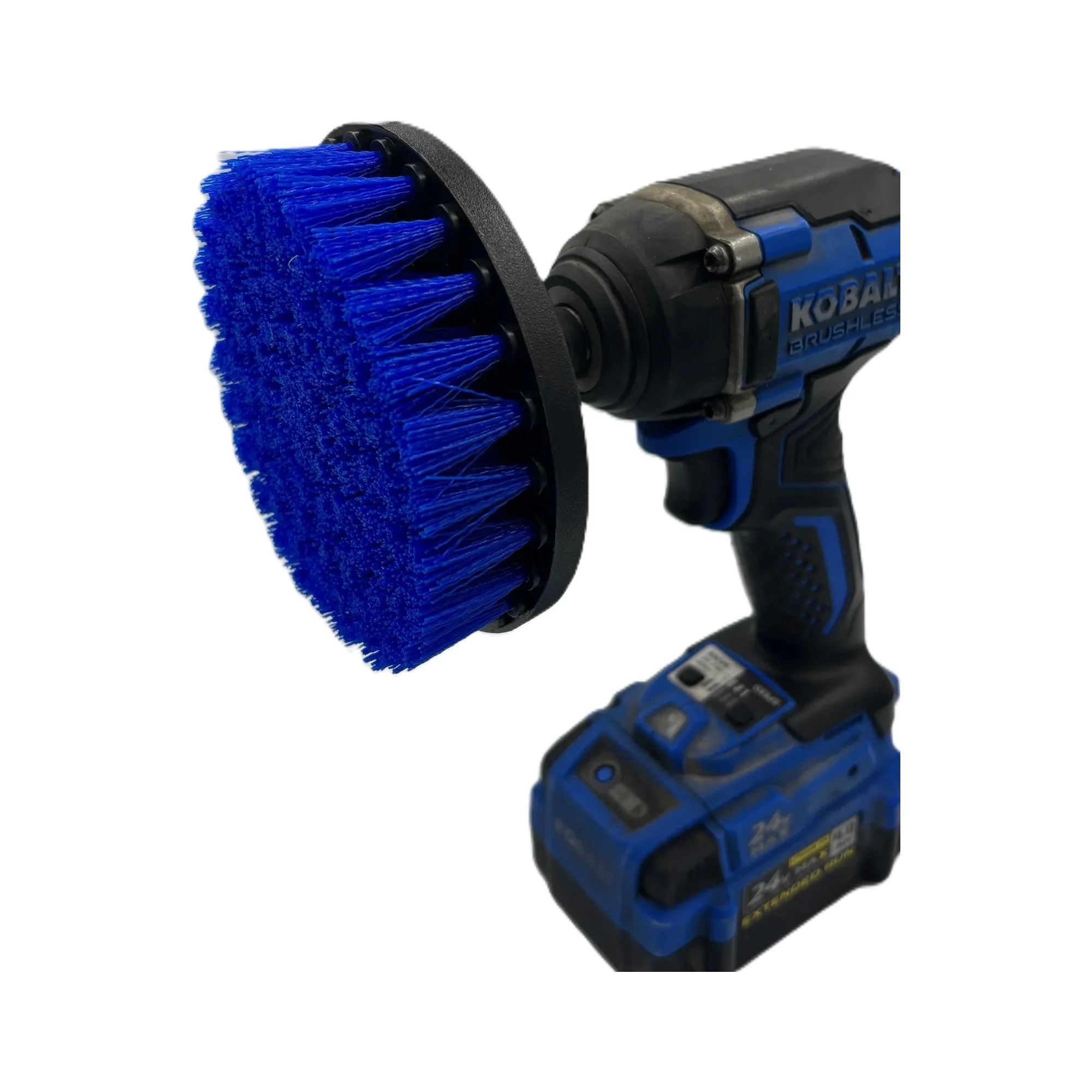 Diamond Shine 5-Piece Medium Bristle Drill Brush Cleaning Set – Power Scrubber Attachments for Tile, Grout, Sinks, Tubs, Carpets, and Outdoor Surfaces – Fits All Drills – Includes 6