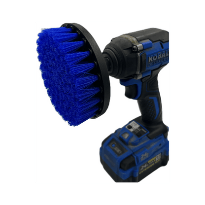 Diamond Shine 5-Piece Medium Bristle Drill Brush Cleaning Set – Power Scrubber Attachments for Tile, Grout, Sinks, Tubs, Carpets, and Outdoor Surfaces – Fits All Drills – Includes 6" Extension Rod