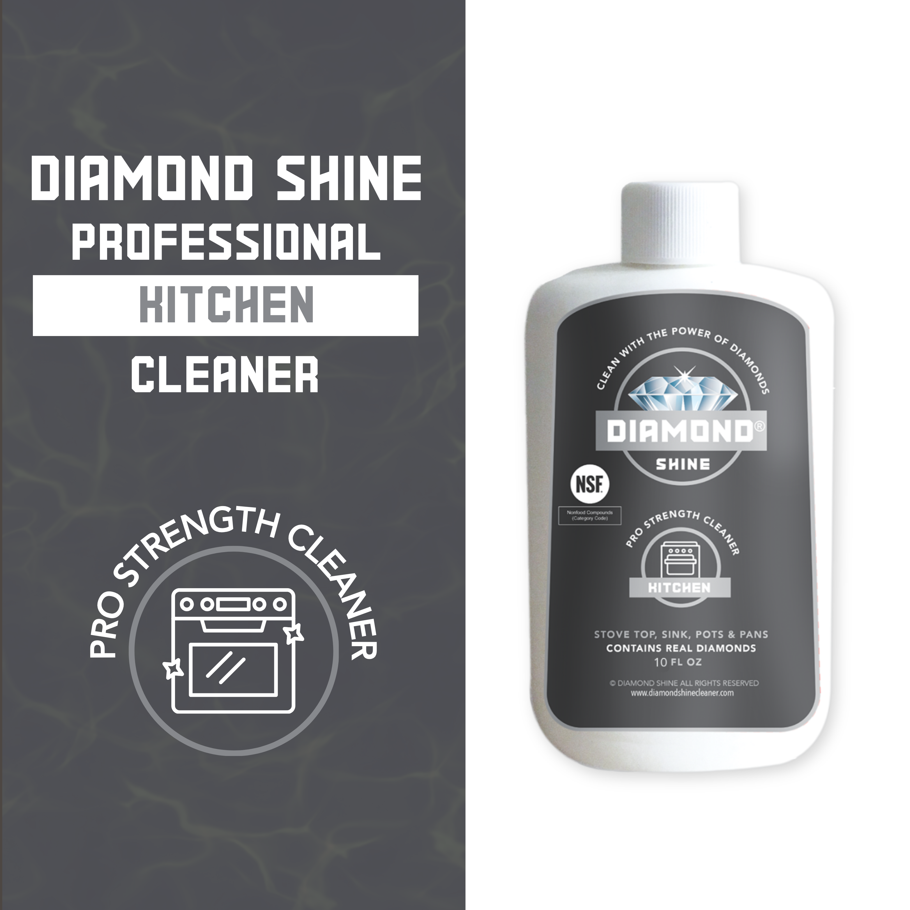 Kitchen Cleaner 10oz - Glass Cooktop Cleaner, Stainless Steel