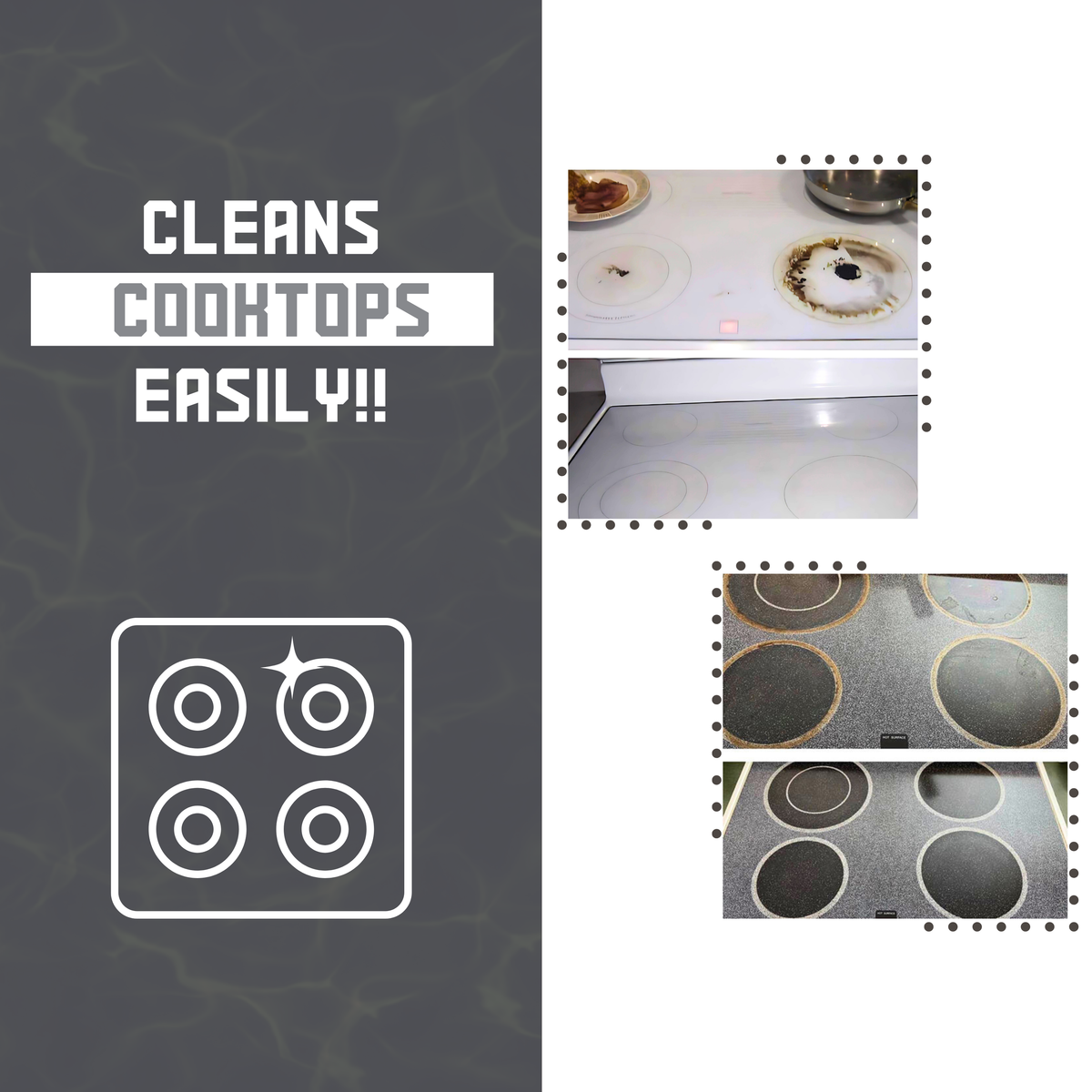 Kitchen Cleaner 10oz - Glass Cooktop Cleaner, Stainless Steel