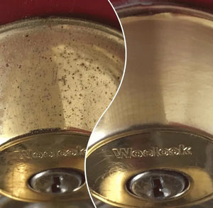 cleaner removes rust from brass