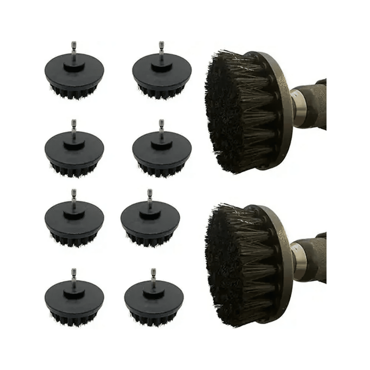 Diamond Shine Bulk 4" Drill Cleaning Brush Attachment, 10-Pack