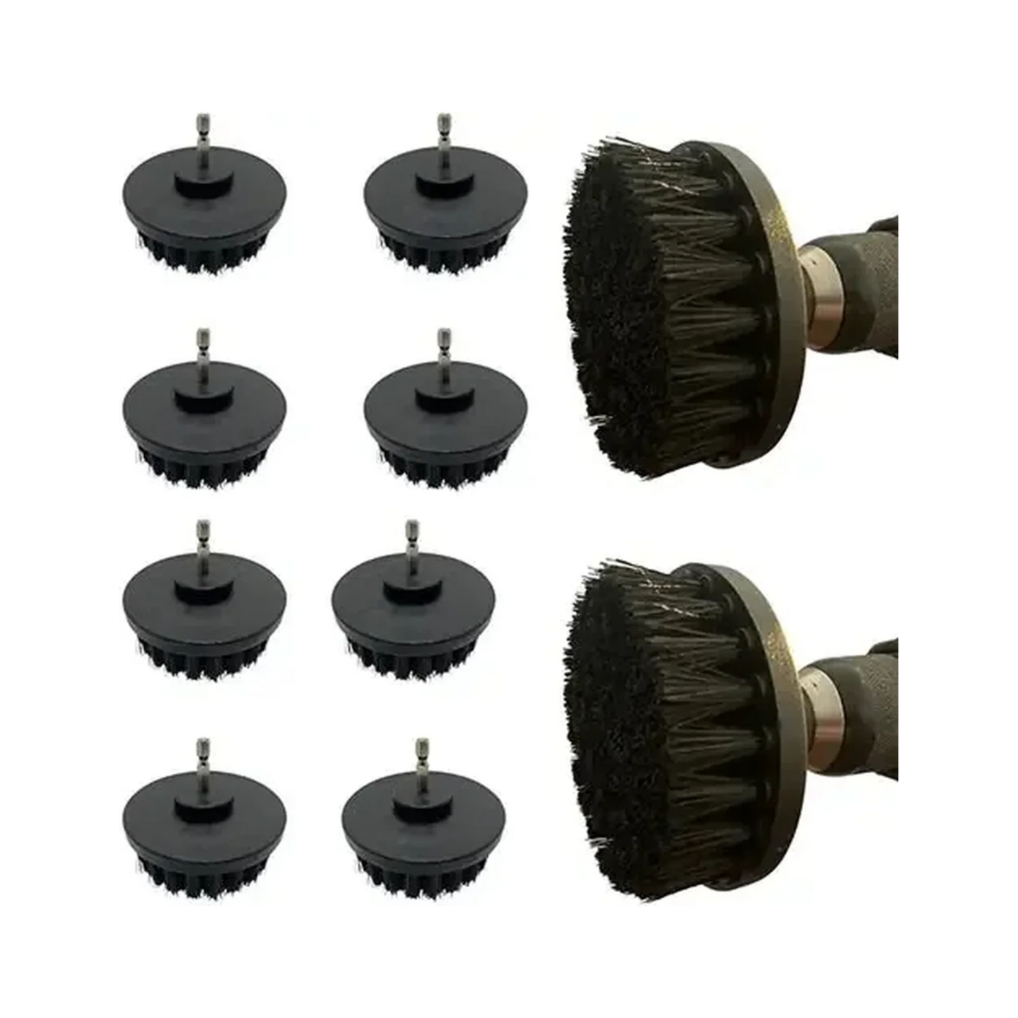 Diamond Shine Bulk 4" Drill Cleaning Brush Attachment, 10-Pack